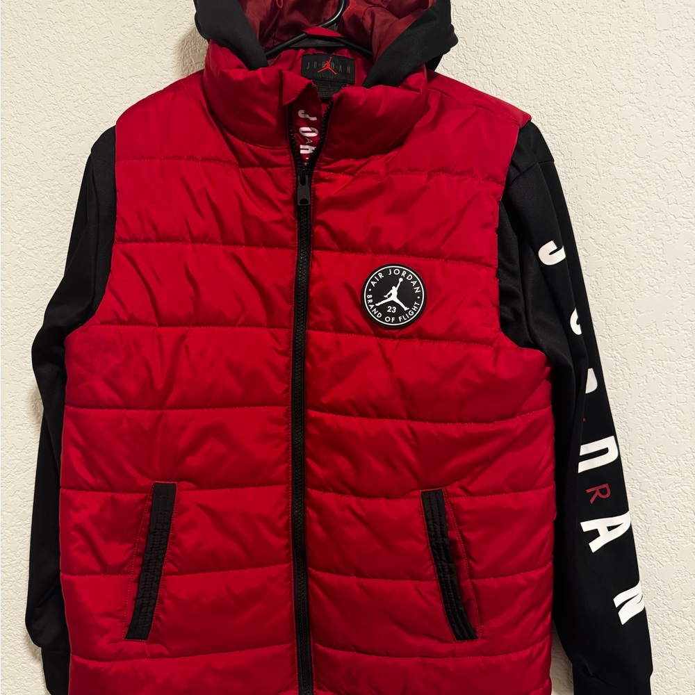 Jordan Red and Black Vest with Logo